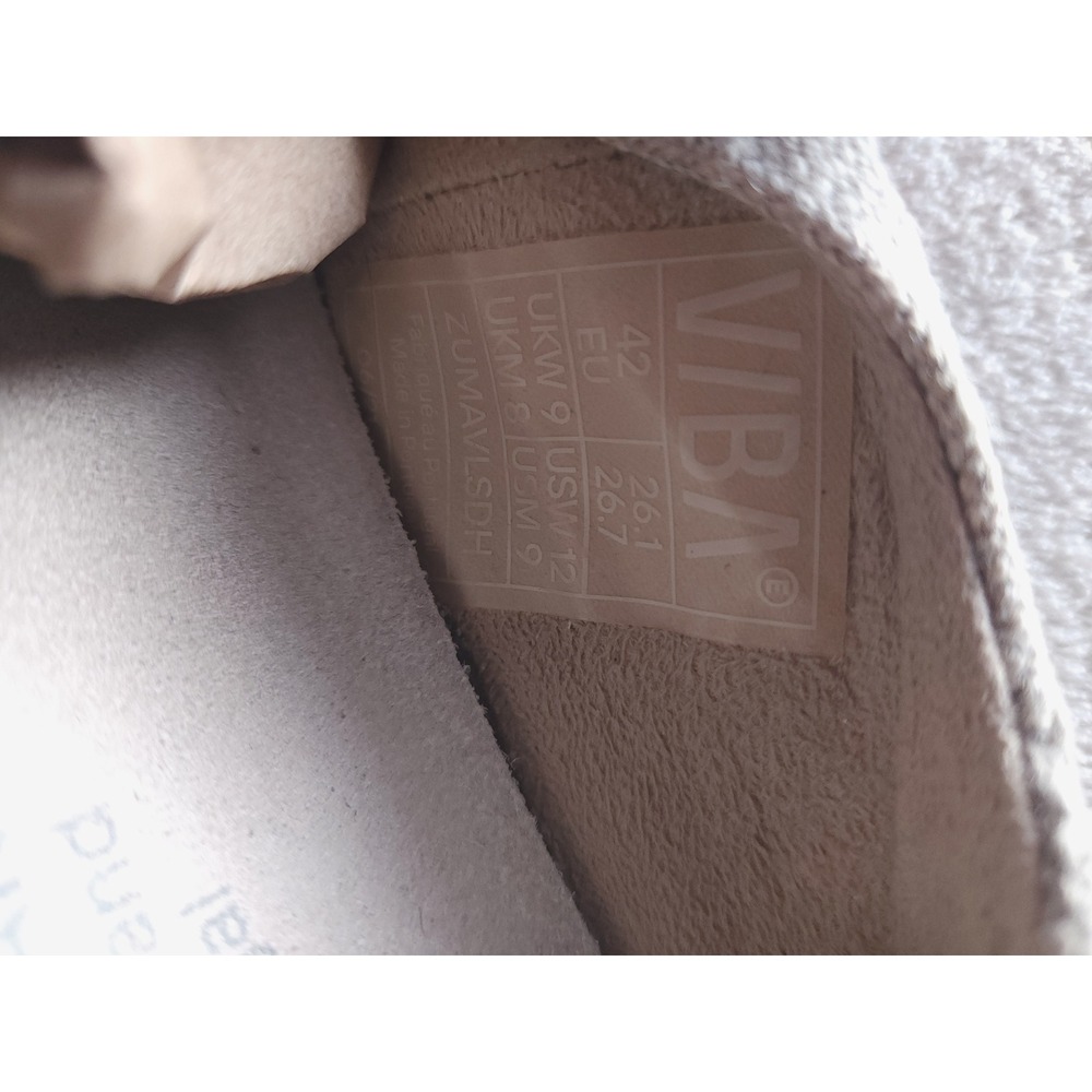 VIBA Zuma Loafers Minimalist Barefoot Slip On 42 Sand Beige Linen Textile Shoes - Picture 7 of 8